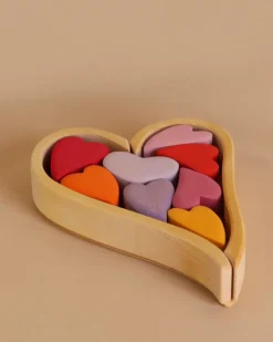 Grimm's Red Hearts Building Blocks>Grimms Outlet