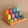 Grimm's Stacking Game Small Pastel Rollers>Grimms Fashion