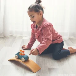 Grimm's Wooden Blue Convertible Car><noscript><img width=