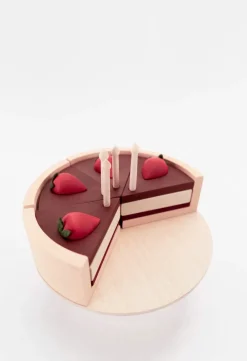 Handmade Chocolate Layer Cake On A Stand><noscript><img width=