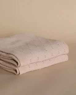 Handmade Merino Wool Bibi Blanket - Apricot>HVID Clearance