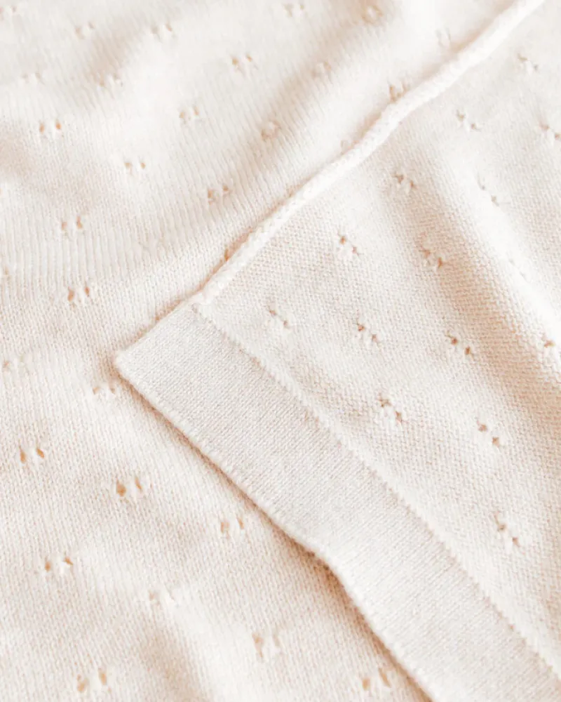 Handmade Merino Wool Bibi Blanket - Cream>HVID New