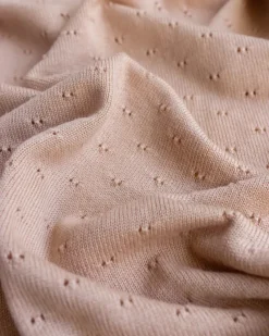 Handmade Merino Wool Bibi Blanket - Apricot><noscript><img width=