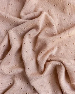 Handmade Merino Wool Bibi Blanket - Apricot><noscript><img width=