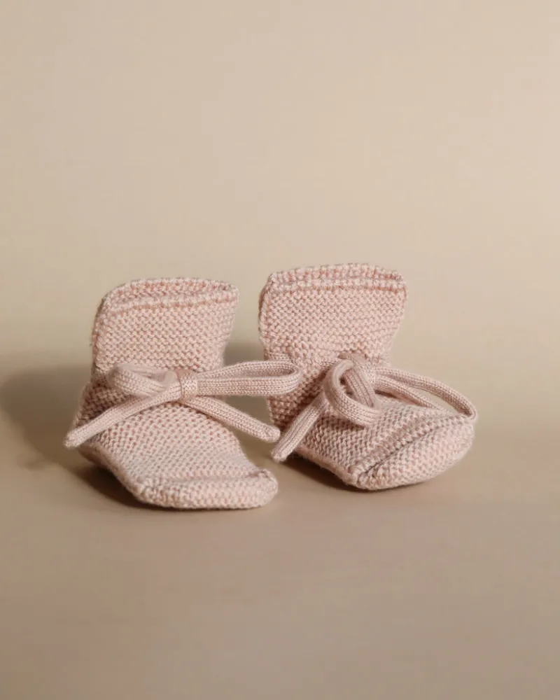 Handmade Merino Wool Booties - Apricot>HVID Discount