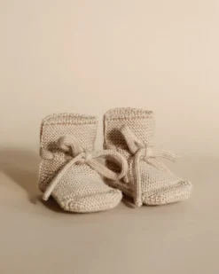 Handmade Merino Wool Booties - Sand>HVID Sale
