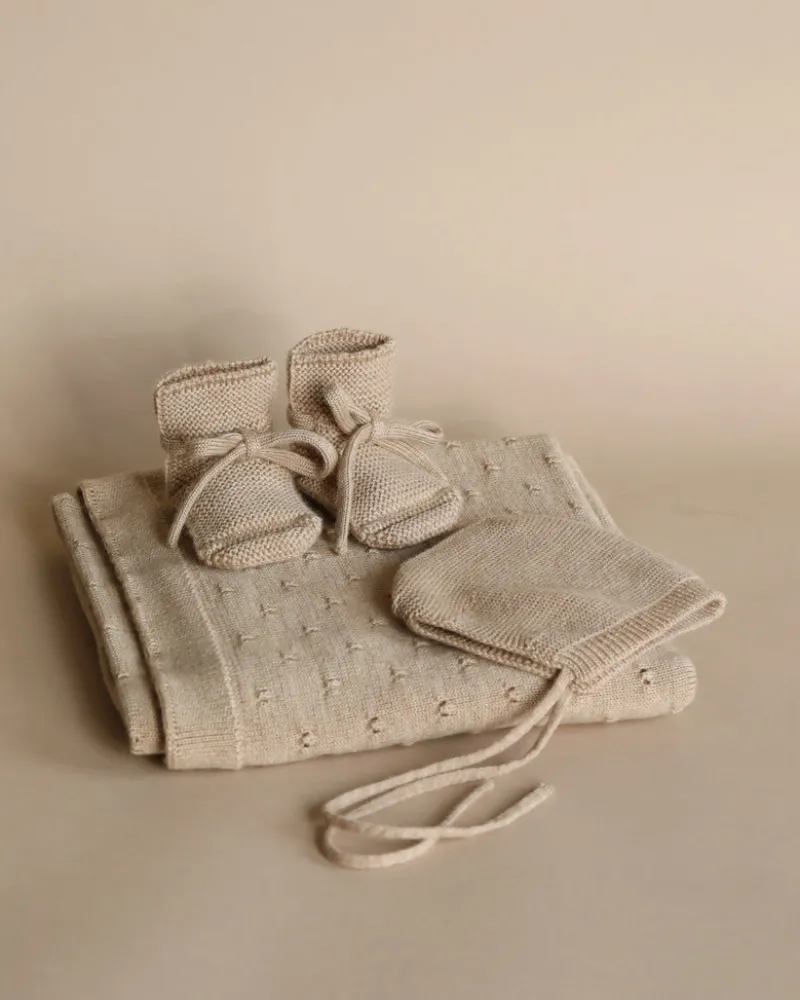 Handmade Merino Wool Booties - Sand>HVID Sale