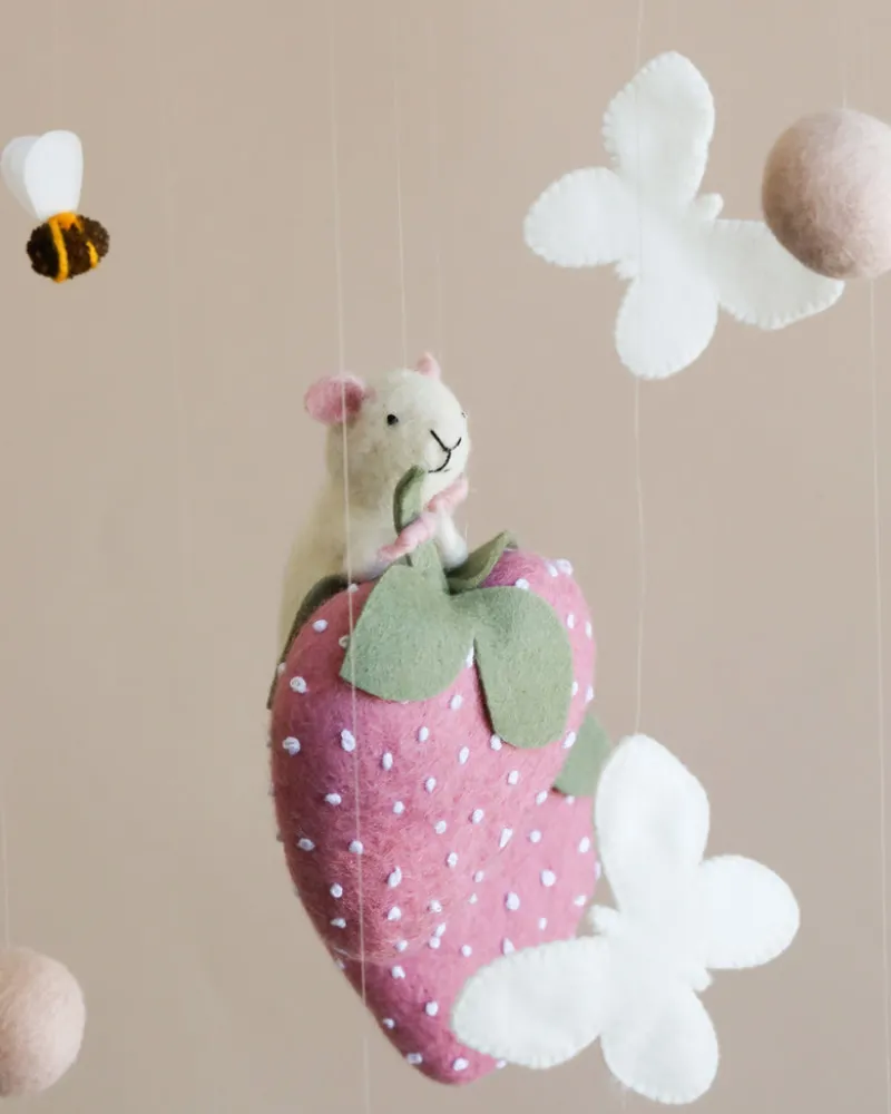 Handmade Mobile - Field of Strawberries - Final Sale>GGC Discount