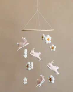 Handmade Mobile - Jumping Bunnies - Final Sale>GGC Clearance