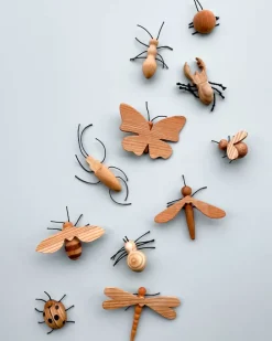 Handmade 11-Piece Wooden Insects><noscript><img width=