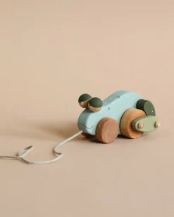 Handmade Pull Along Frog Toy>Friendly toys New