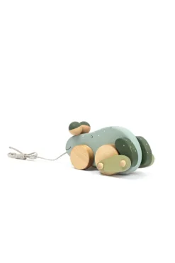 Handmade Pull Along Frog Toy><noscript><img width=