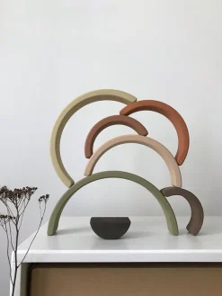 Handmade Rainbow Stacker - Olive><noscript><img width=