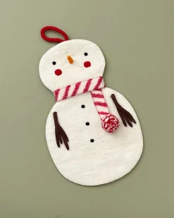 Handmade Snowman Christmas Stocking>Sew Heart Felt Best