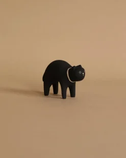 Handmade Tiny Wooden Animals - Black Cat>T-Lab Outlet