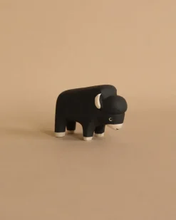 Handmade Tiny Wooden Bison>T-Lab New