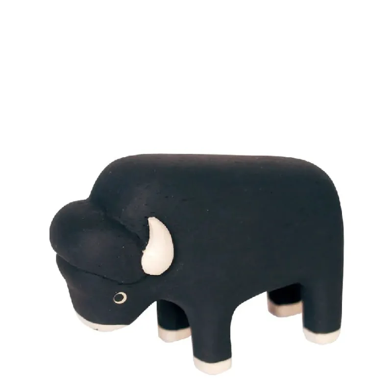 Handmade Tiny Wooden Bison>T-Lab New