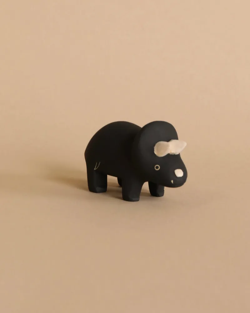 Handmade Tiny Wooden Dinosaurs - Triceratops>T-Lab Discount