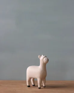 Handmade Tiny Wooden Farm Animals - Alpaca>T-Lab Hot
