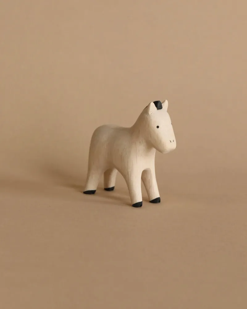 Handmade Tiny Wooden Farm Animals - Horse>T-Lab Online