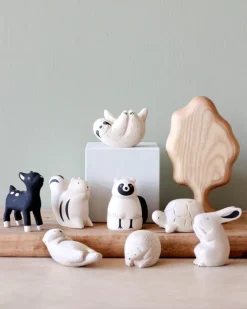 Handmade Tiny Wooden Forest Animals - Sloth><noscript><img width=