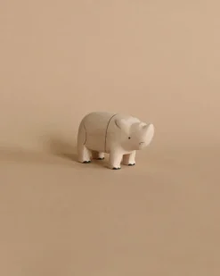 Handmade Tiny Wooden Safari Animals - Rhino>T-Lab Sale