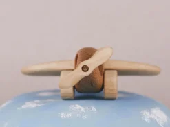 Handmade Wooden Airplane><noscript><img width=