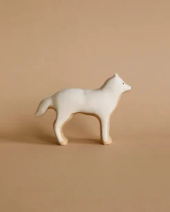 Handmade Wooden Arctic Wolf>Meshka And Friends Fashion