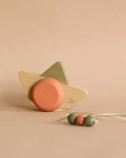 Handmade Wooden Boat Pull Toy>Babai Sale