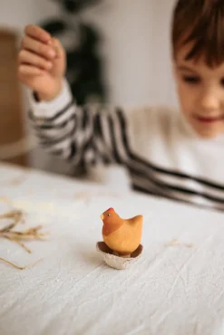 Handmade Wooden Chicken><noscript><img width=