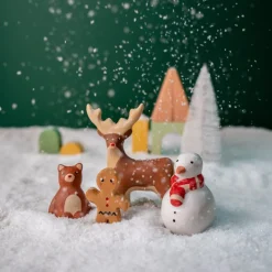 Handmade Wooden Christmas Characters Set>Meshka And Friends Fashion