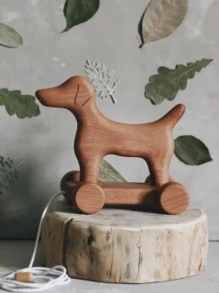 Handmade Wooden Dog Pull Toy>Tateplota Best