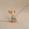 Handmade Wooden Duck Push Toy>Friendly toys Sale