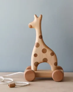Handmade Wooden Giraffe Pull Toy>Tateplota Best