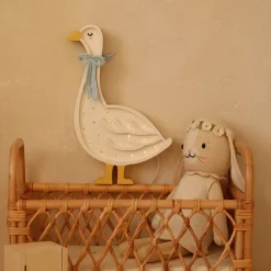 Handmade Wooden Goose Lamp><noscript><img width=