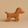 Handmade Wooden Mini Dog Push Toy>Tateplota Sale