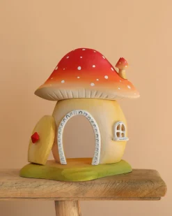 Handmade Wooden Mushroom House><noscript><img width=
