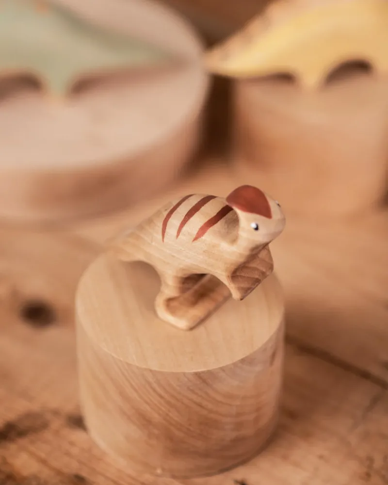 Handmade Wooden Parasaurolophus Dinosaur>Meshka And Friends Best