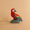 Handmade Wooden Parrot On A Rock>Odin Parker Outlet