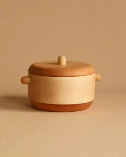 Handmade Wooden Pretend Pot>Tateplota Sale