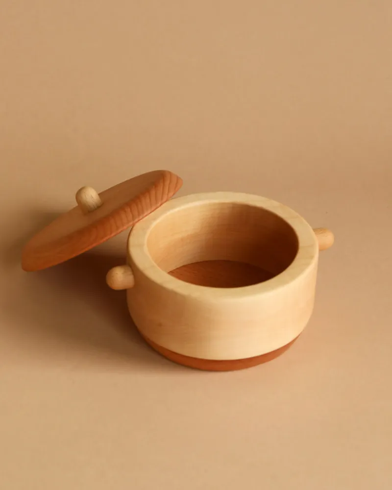 Handmade Wooden Pretend Pot>Tateplota Sale