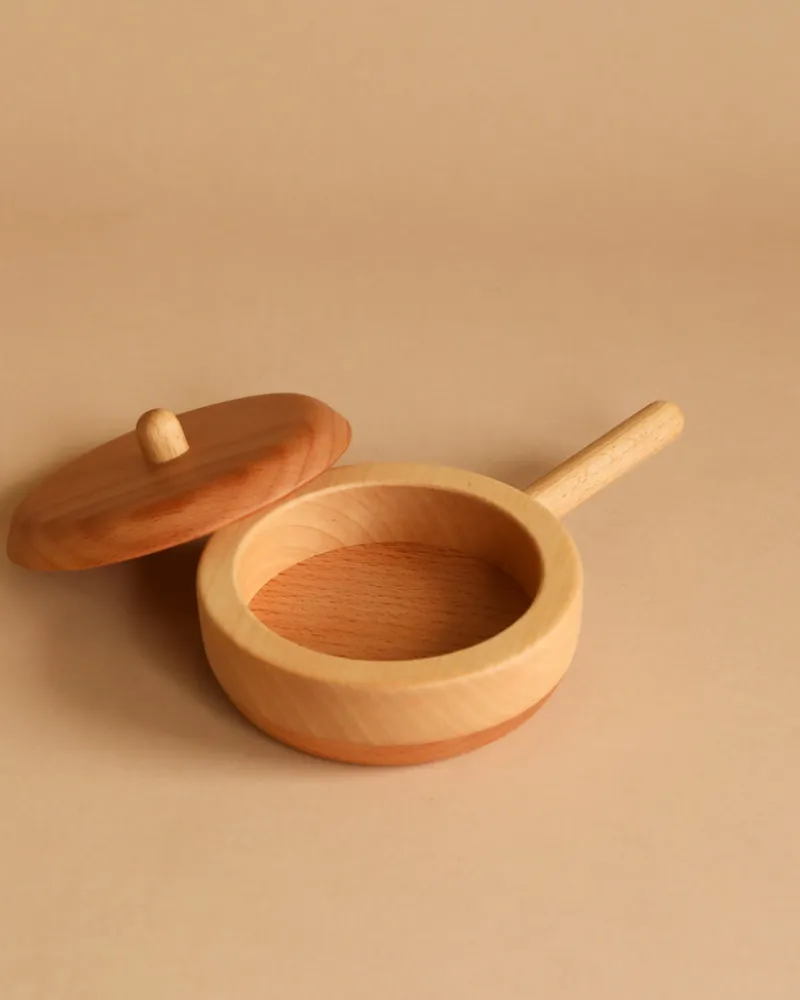 Handmade Wooden Pretend Pan>Tateplota Online