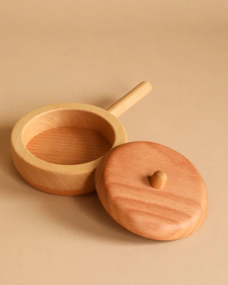 Handmade Wooden Pretend Pan>Tateplota Online