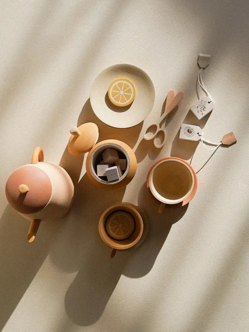 Handmade Wooden Tea Set - Flower>SABO concept Fashion