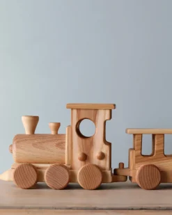 Handmade Wooden Train - Extra Long><noscript><img width=