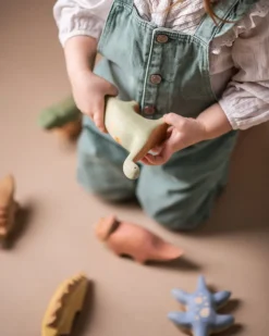 Handmade Wooden Triceratops Dinosaur><noscript><img width=