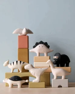 Handmade Wooden Velociraptor Dinosaur><noscript><img width=