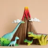 Handmade Wooden Volcano & Dinosaurs Set>Bumbu Toys Hot