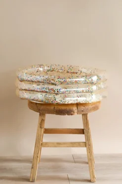 Inflatable Mini Pool - Transparent Confetti Hearts>Konges Sløjd New