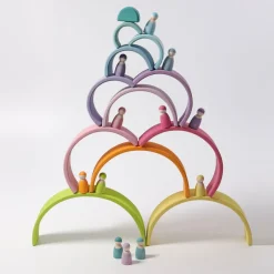 Large Wooden Rainbow, Pastel><noscript><img width=